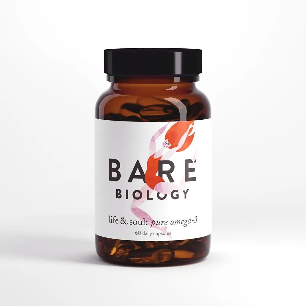 Bare Biology Life & Soul Pure Omega 3 Fish Oil, 60 Capsules