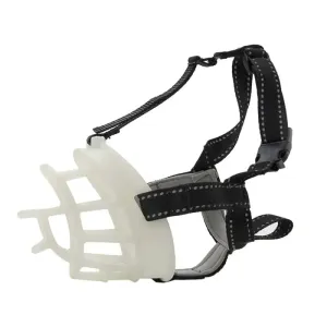 Breathable Adjustable Reflective Pet Mouth Cover Muzzle for Aggressive Dogs to Stop Biting