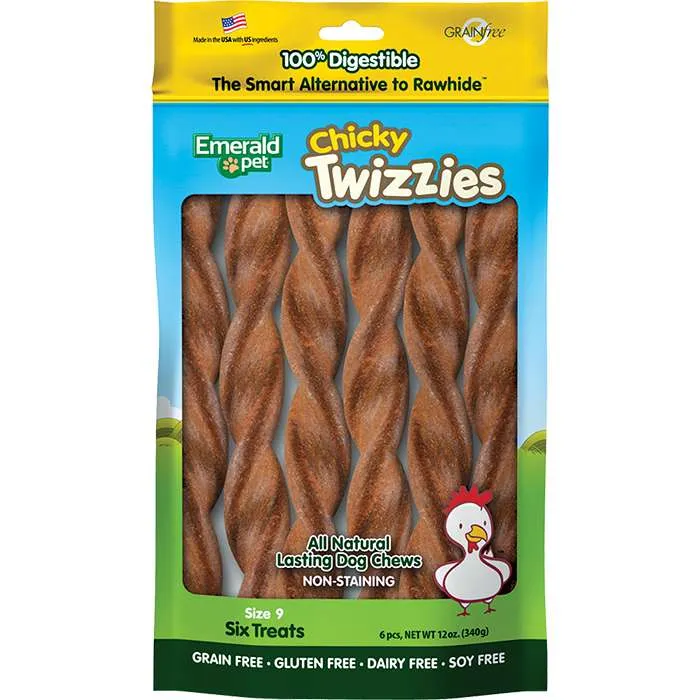Emerald Pet Chicky Twizzies Rawhide Alternative Dog Treats