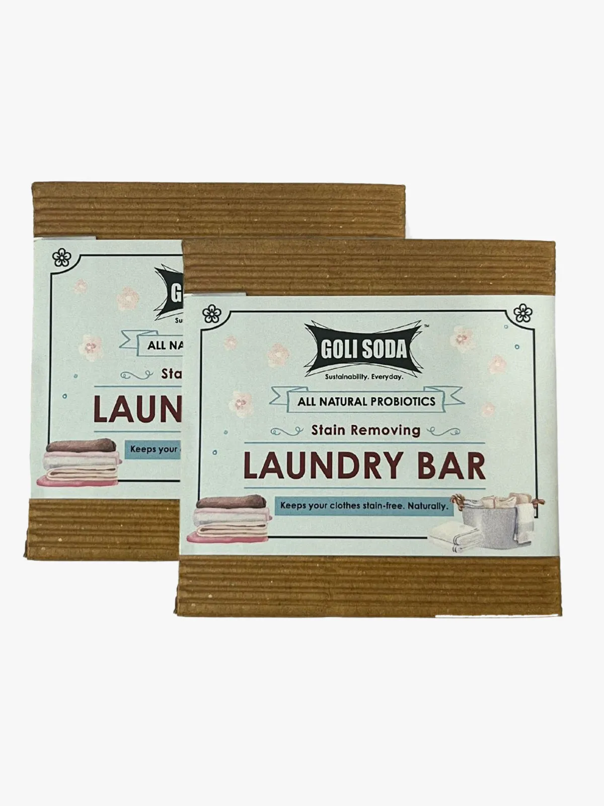 Goli Soda All Natural Probiotics Stain Removing Laundry Bar