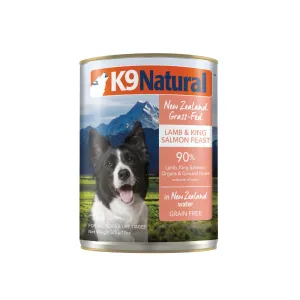 K9 Natural Lamb and King Salmon Feast Wet Dog Food 370g x 12