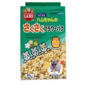 Marukan Puff Flower Shape Hamster Treat 30g