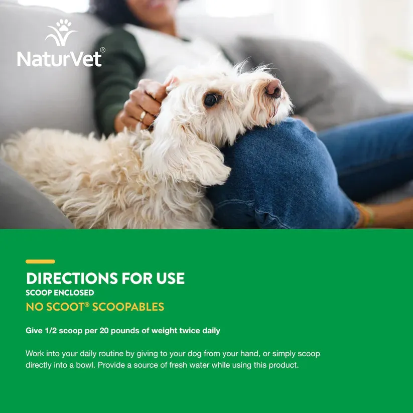 NaturVet Scoopables No Scoot Anal Gland Support   Pumpkin Supplement for Dogs (45 scoops)