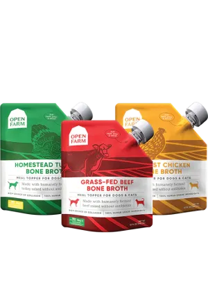 Open Farm for Dogs & Cats - Bone Broth Meal Topper