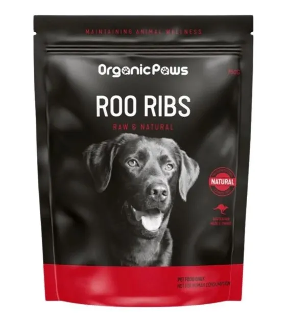 Organic Paws Roo Ribs Frozen Raw Dog Food