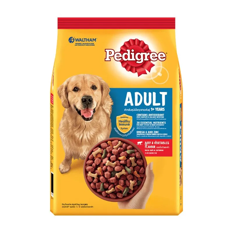 Pedigree Dry Dog Food 1.3kg All Breeds & Flavors for Adult/Puppy NutriDefense