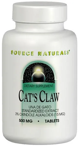 SOURCE NATURALS - Cat's Claw (Una de Gato) 500 mg - 60 Tablets