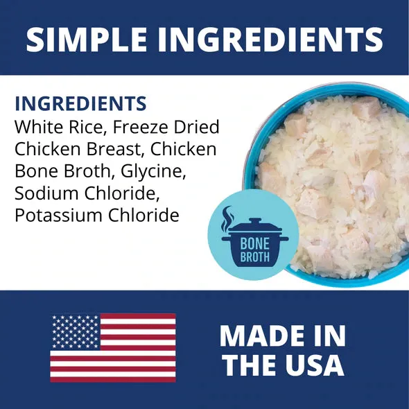 Under the Weather Freeze Dried Bland Diet for Dogs - Rice, Chicken & Bone Broth 6.5oz