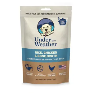 Under the Weather Freeze Dried Bland Diet for Dogs - Rice, Chicken & Bone Broth 6.5oz