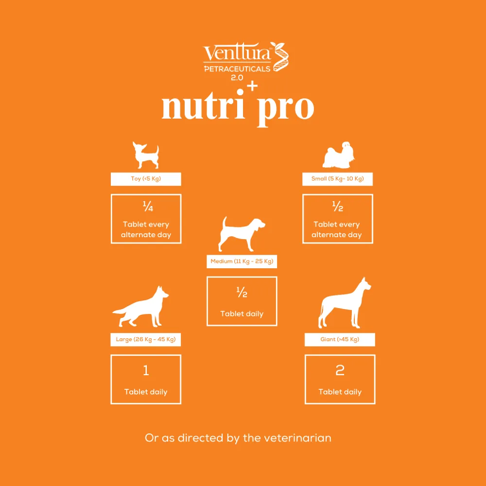 Venttura Nutri Plus Pro Multi Vitamin Chewable Tablets for Dogs